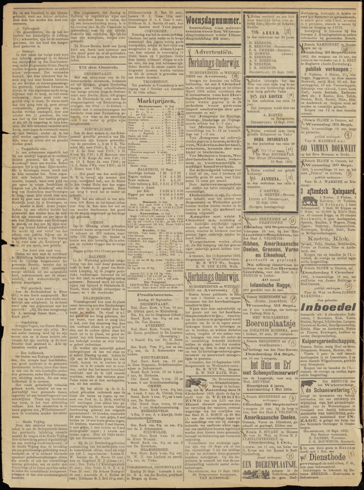 Bekijk detail van "Dedemsvaartsche Courant 19/9/1903 pagina 2 van 6<br xmlns:atlantis="urn:atlantis" />"