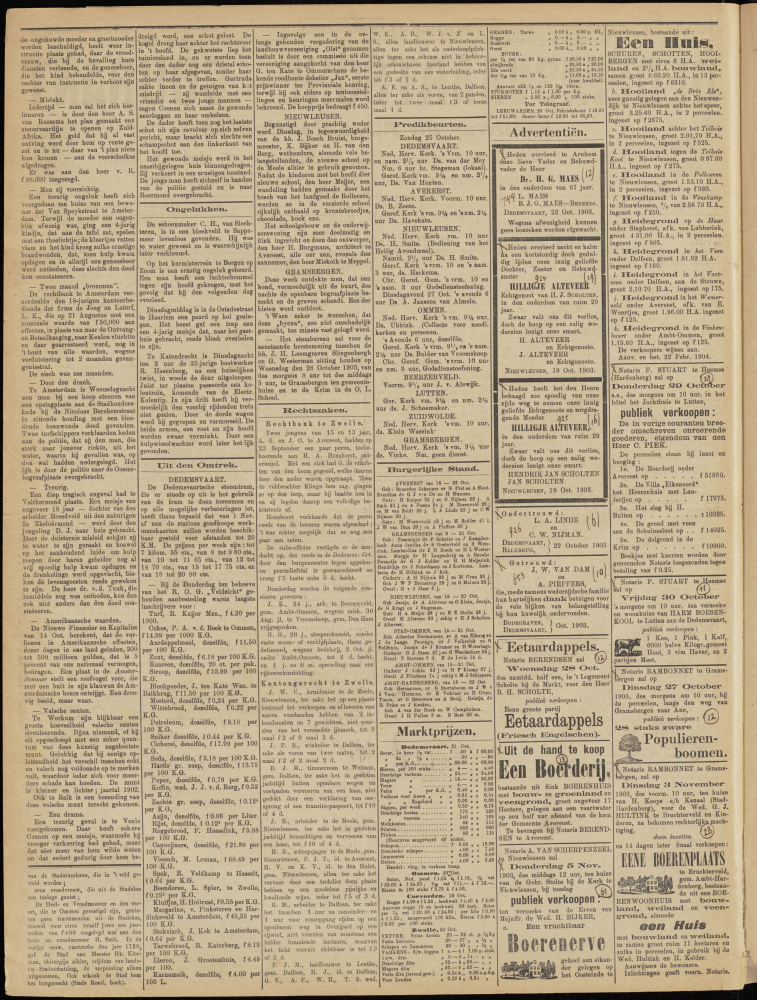 Bekijk detail van "Dedemsvaartsche Courant 24/10/1903 pagina 2 van 8<br xmlns:atlantis="urn:atlantis" />"