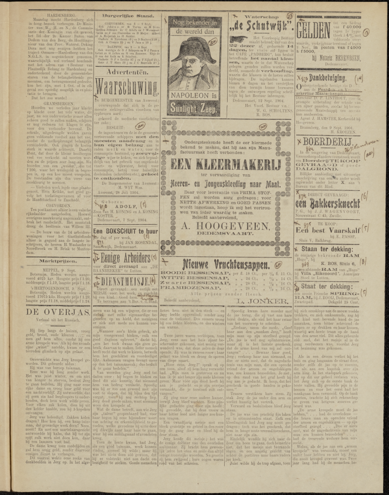 Bekijk detail van "Dedemsvaartsche Courant 14/9/1904 pagina 3 van 4<br xmlns:atlantis="urn:atlantis" />"