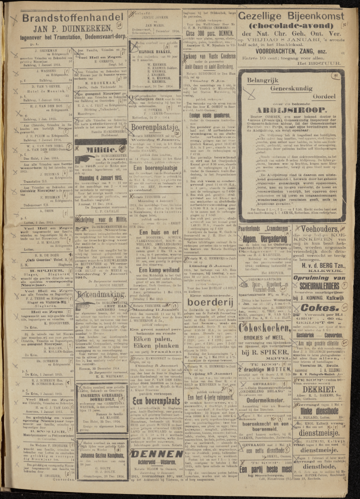 Bekijk detail van "Dedemsvaartsche Courant 2/1/1915 pagina 3 van 4<br xmlns:atlantis="urn:atlantis" />"
