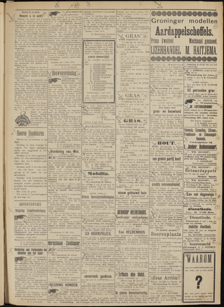 Bekijk detail van "Dedemsvaartsche Courant 4/6/1915 pagina 3 van 4<br xmlns:atlantis="urn:atlantis" />"