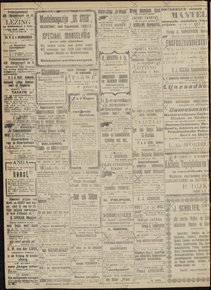 Bekijk detail van "Dedemsvaartsche Courant 23/10/1915 pagina 4 van 4<br xmlns:atlantis="urn:atlantis" />"