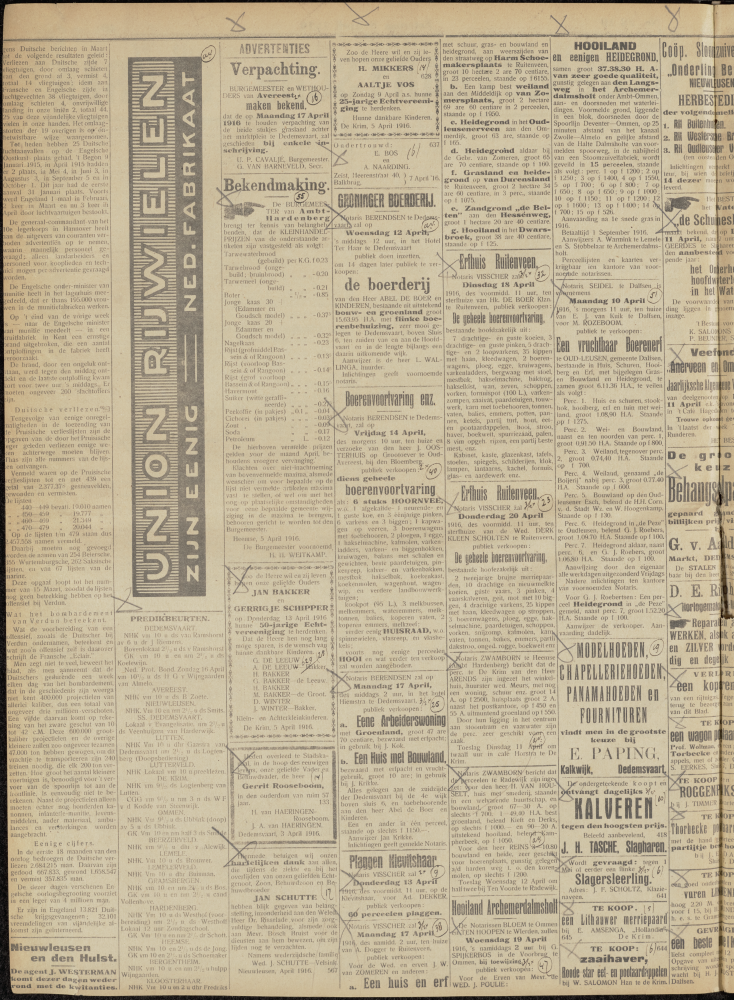 Bekijk detail van "Dedemsvaartsche Courant 8/4/1916 pagina 2 van 4<br xmlns:atlantis="urn:atlantis" />"