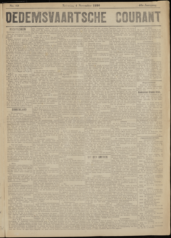 Bekijk detail van "Dedemsvaartsche Courant 4/11/1916 pagina 1 van 4<br xmlns:atlantis="urn:atlantis" />"