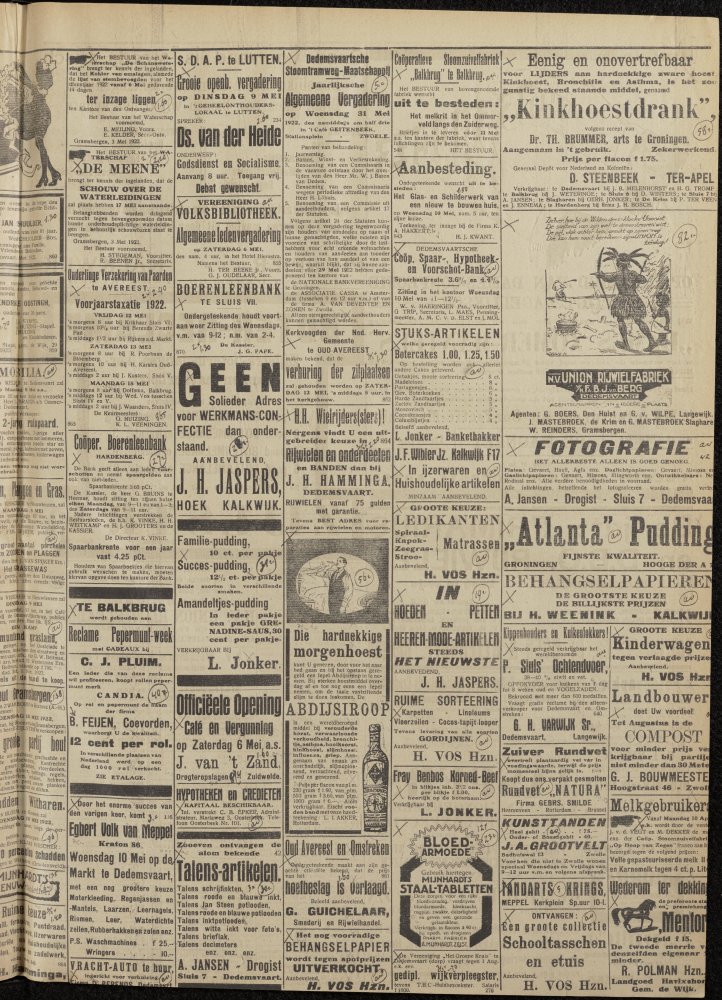 Bekijk detail van "Dedemsvaartsche Courant 6/5/1922 pagina <span class="highlight">3</span> van 4<br xmlns:atlantis="urn:atlantis" />"