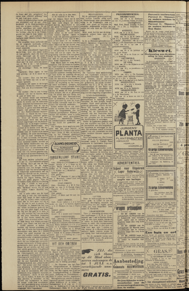 Bekijk detail van "Dedemsvaartsche Courant 17/6/1922 pagina 2 van 4<br xmlns:atlantis="urn:atlantis" />"