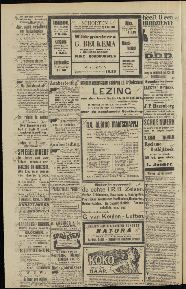 Bekijk detail van "Dedemsvaartsche Courant 21/6/1922 pagina 4 van 4<br xmlns:atlantis="urn:atlantis" />"