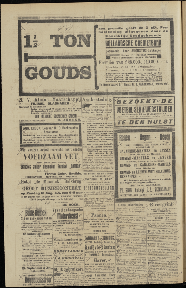 Bekijk detail van "Dedemsvaartsche Courant 8/8/1922 pagina 4 van 4<br xmlns:atlantis="urn:atlantis" />"