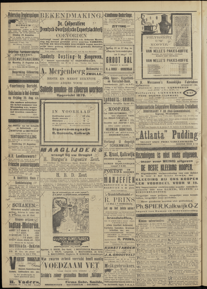 Bekijk detail van "Dedemsvaartsche Courant 19/8/1922 pagina 4 van 4<br xmlns:atlantis="urn:atlantis" />"