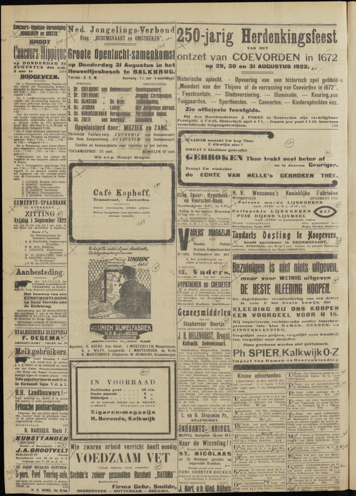 Bekijk detail van "Dedemsvaartsche Courant 26/8/1922 pagina 4 van 4<br xmlns:atlantis="urn:atlantis" />"