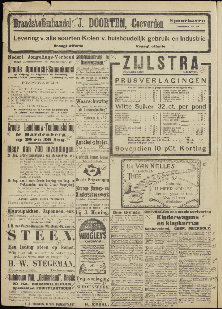 Bekijk detail van "Dedemsvaartsche Courant 29/<span class="highlight">8</span>/1923 pagina 2 van 6<br xmlns:atlantis="urn:atlantis" />"