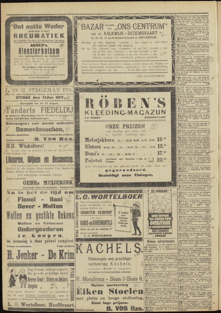 Bekijk detail van "Dedemsvaartsche Courant 13/10/1923 pagina 8 van 8<br xmlns:atlantis="urn:atlantis" />"