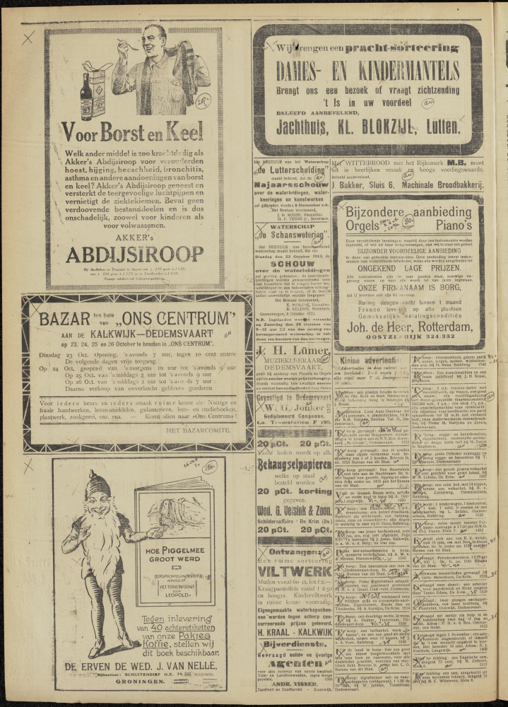 Bekijk detail van "Dedemsvaartsche Courant 17/10/1923 pagina 4 van 4<br xmlns:atlantis="urn:atlantis" />"