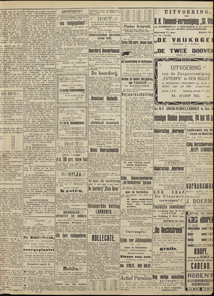 Bekijk detail van "Dedemsvaartsche Courant 27/10/1923 pagina 9 van 10<br xmlns:atlantis="urn:atlantis" />"