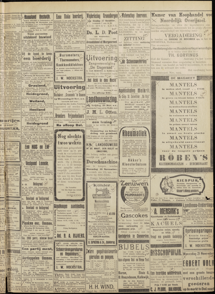 Bekijk detail van "Dedemsvaartsche Courant 17/11/1923 pagina 3 van 6<br xmlns:atlantis="urn:atlantis" />"