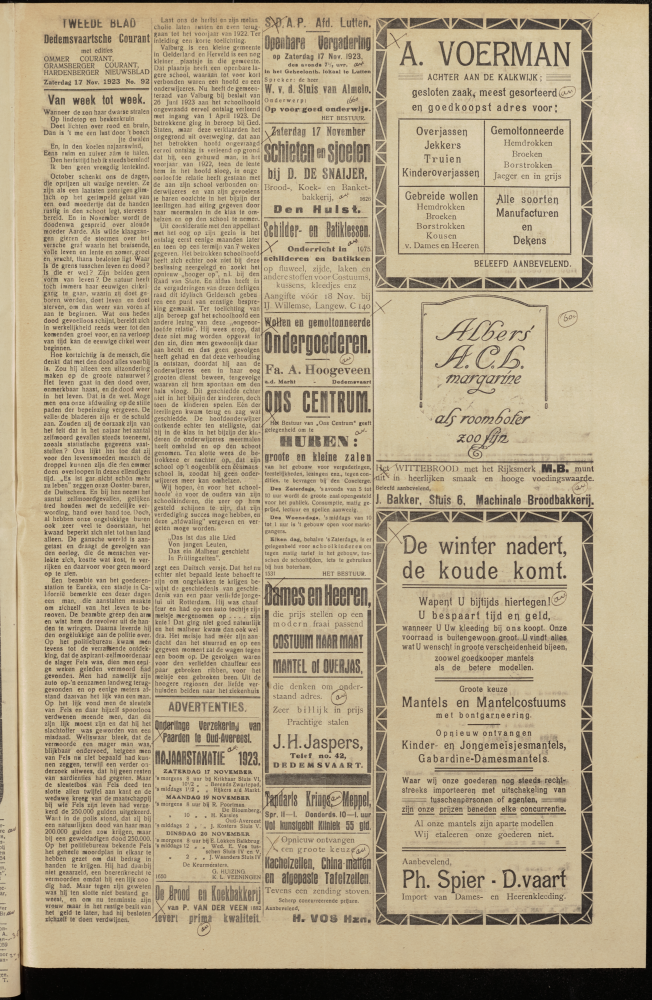 Bekijk detail van "Dedemsvaartsche Courant 17/11/1923 pagina 5 van 6<br xmlns:atlantis="urn:atlantis" />"