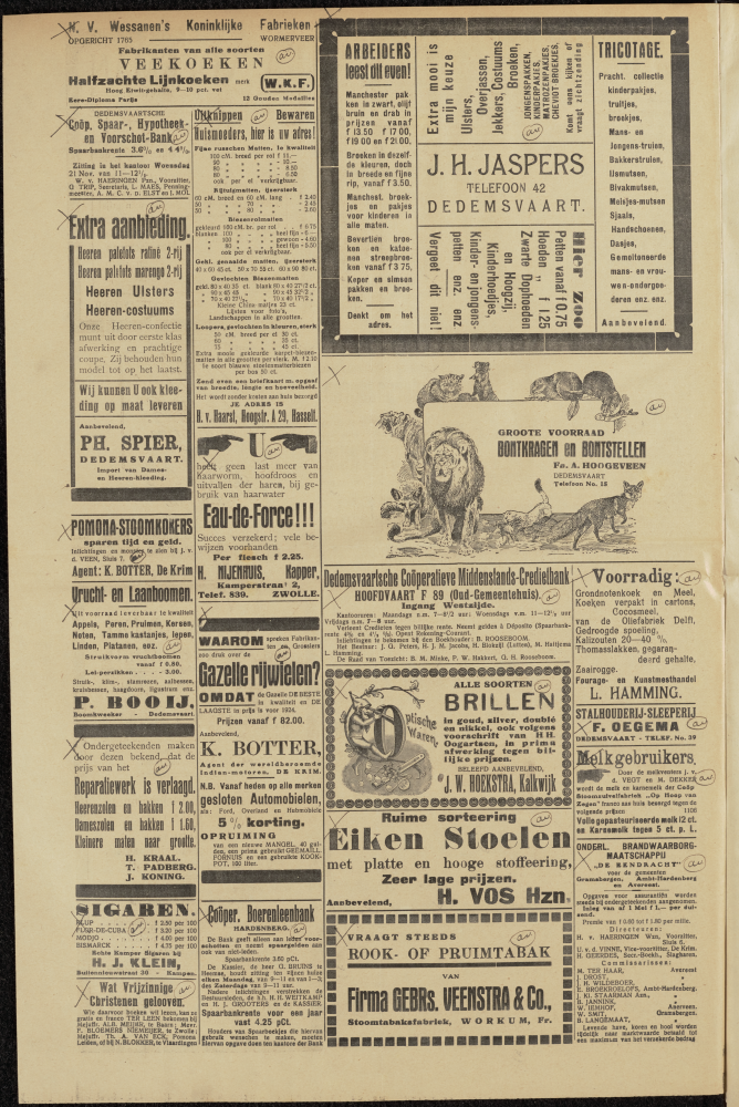 Bekijk detail van "Dedemsvaartsche Courant 17/11/1923 pagina 6 van 6<br xmlns:atlantis="urn:atlantis" />"