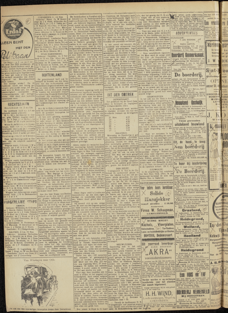 Bekijk detail van "Dedemsvaartsche Courant 21/11/1923 pagina 2 van 4<br xmlns:atlantis="urn:atlantis" />"