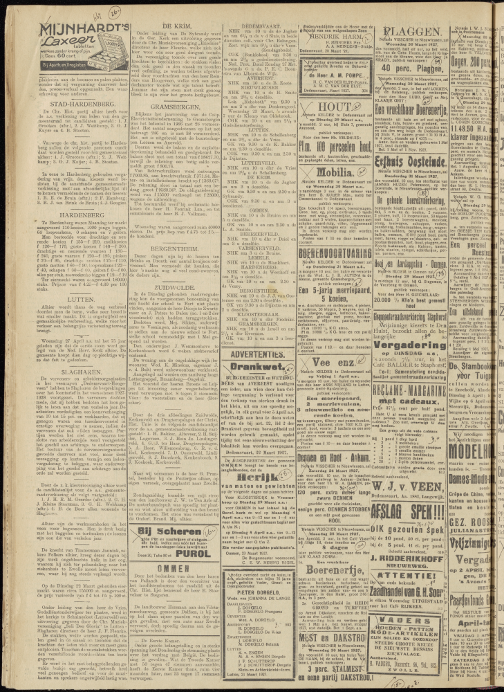 Bekijk detail van "Dedemsvaartsche Courant 26/3/1927 pagina 2 van 10<br xmlns:atlantis="urn:atlantis" />"