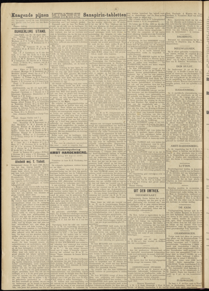 Bekijk detail van "Dedemsvaartsche Courant 4/5/1927 pagina 2 van 4<br xmlns:atlantis="urn:atlantis" />"