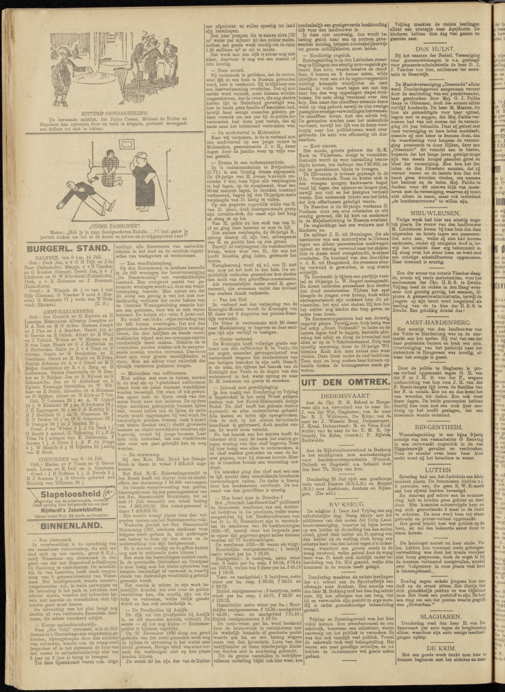 Bekijk detail van "Dedemsvaartsche Courant 20/7/1927 pagina 2 van 4<br xmlns:atlantis="urn:atlantis" />"