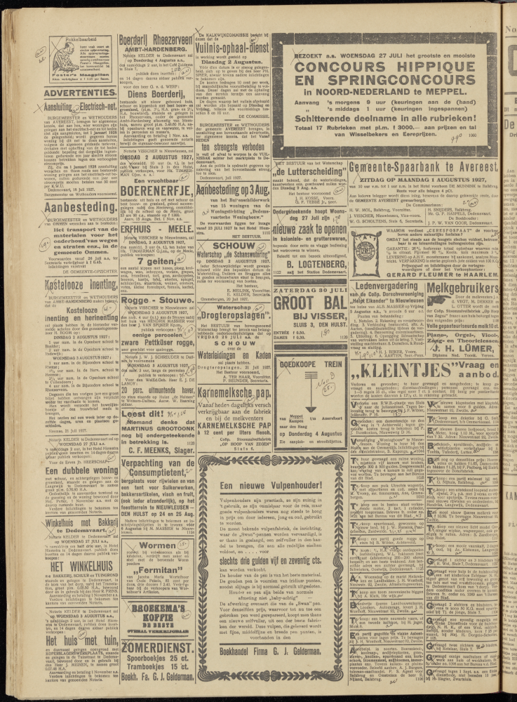 Bekijk detail van "Dedemsvaartsche Courant 27/7/1927 pagina 4 van 4<br xmlns:atlantis="urn:atlantis" />"