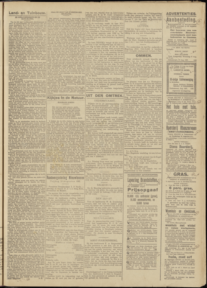 Bekijk detail van "Dedemsvaartsche Courant 17/8/1927 pagina 3 van 4<br xmlns:atlantis="urn:atlantis" />"