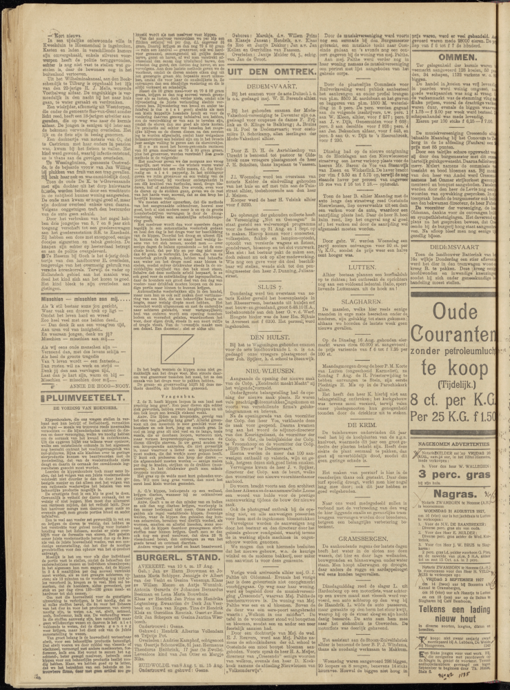 Bekijk detail van "Dedemsvaartsche Courant 20/8/1927 pagina 6 van 8<br xmlns:atlantis="urn:atlantis" />"