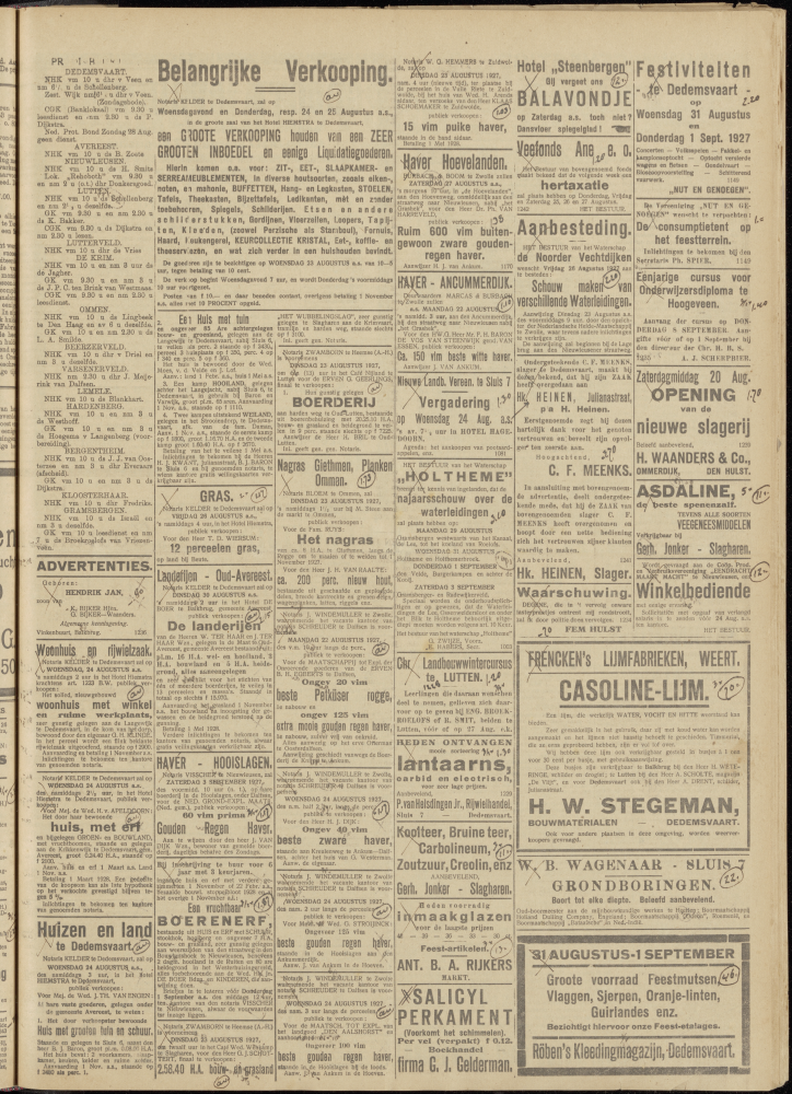 Bekijk detail van "Dedemsvaartsche Courant 20/8/1927 pagina 7 van 8<br xmlns:atlantis="urn:atlantis" />"