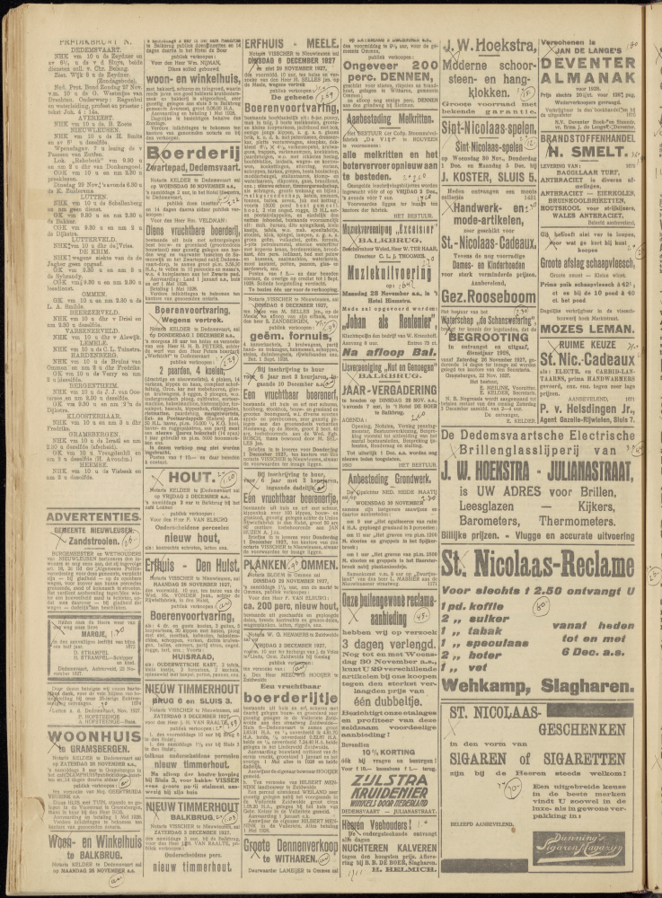 Bekijk detail van "Dedemsvaartsche Courant 26/11/1927 pagina 2 van 12<br xmlns:atlantis="urn:atlantis" />"