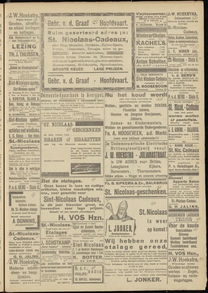 Bekijk detail van "Dedemsvaartsche Courant 30/11/1927 pagina 3 van 10<br xmlns:atlantis="urn:atlantis" />"