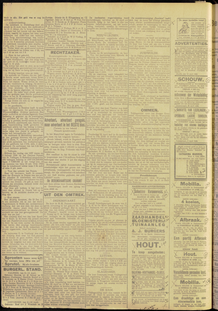 Bekijk detail van "Dedemsvaartsche Courant 18/4/1928 pagina 6 van 8<br xmlns:atlantis="urn:atlantis" />"