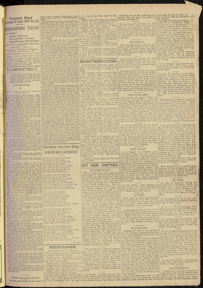 Bekijk detail van "Dedemsvaartsche Courant 21/4/1928 pagina 5 van 8<br xmlns:atlantis="urn:atlantis" />"