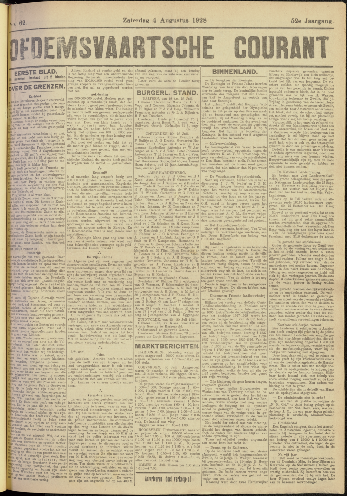 Bekijk detail van "Dedemsvaartsche Courant 4/8/1928 pagina 1 van 8<br xmlns:atlantis="urn:atlantis" />"