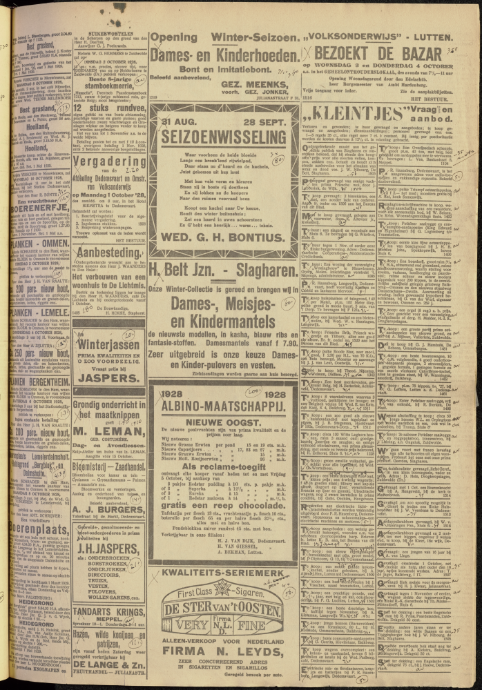 Bekijk detail van "Dedemsvaartsche Courant 29/9/1928 pagina 7 van 12<br xmlns:atlantis="urn:atlantis" />"