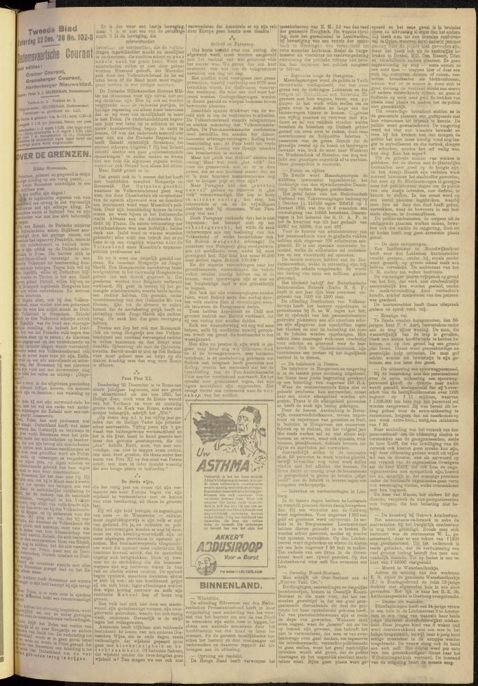 Bekijk detail van "Dedemsvaartsche Courant 22/12/1928 pagina 5 van 12<br xmlns:atlantis="urn:atlantis" />"