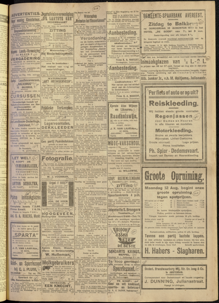 Bekijk detail van "Dedemsvaartsche Courant 10/8/1929 pagina 3 van 8<br xmlns:atlantis="urn:atlantis" />"