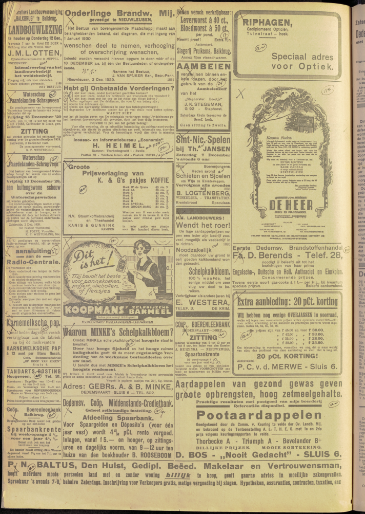 Bekijk detail van "Dedemsvaartsche Courant 7/12/1929 pagina 4 van 8<br xmlns:atlantis="urn:atlantis" />"