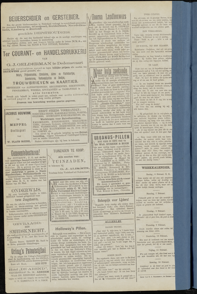 Bekijk detail van "Dedemsvaartsche Courant 5/2/1881 pagina 4 van 4<br xmlns:atlantis="urn:atlantis" />"