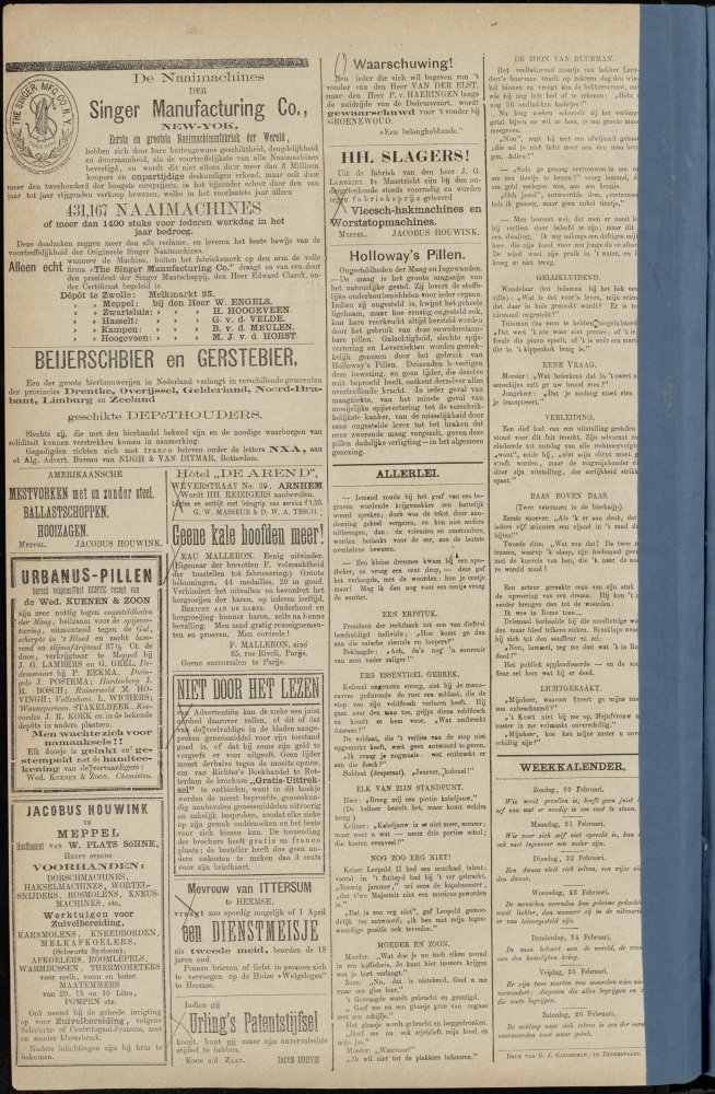 Bekijk detail van "Dedemsvaartsche Courant 19/2/1881 pagina 4 van 4<br xmlns:atlantis="urn:atlantis" />"