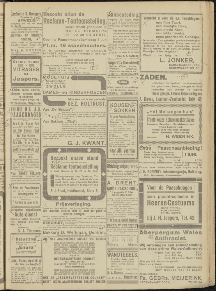 Bekijk detail van "Dedemsvaartsche Courant 16/4/1930 pagina 7 van 8<br xmlns:atlantis="urn:atlantis" />"
