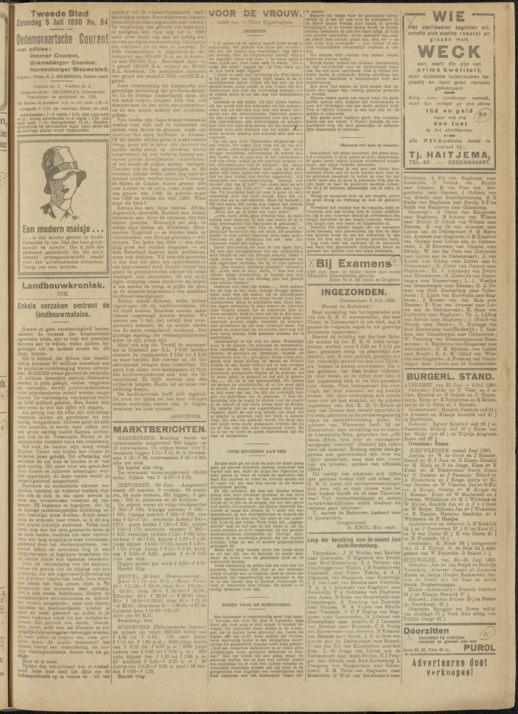 Bekijk detail van "Dedemsvaartsche Courant 5/7/1930 pagina 5 van 8<br xmlns:atlantis="urn:atlantis" />"