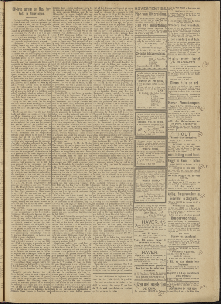 Bekijk detail van "Dedemsvaartsche Courant 23/7/1930 pagina 3 van 8<br xmlns:atlantis="urn:atlantis" />"