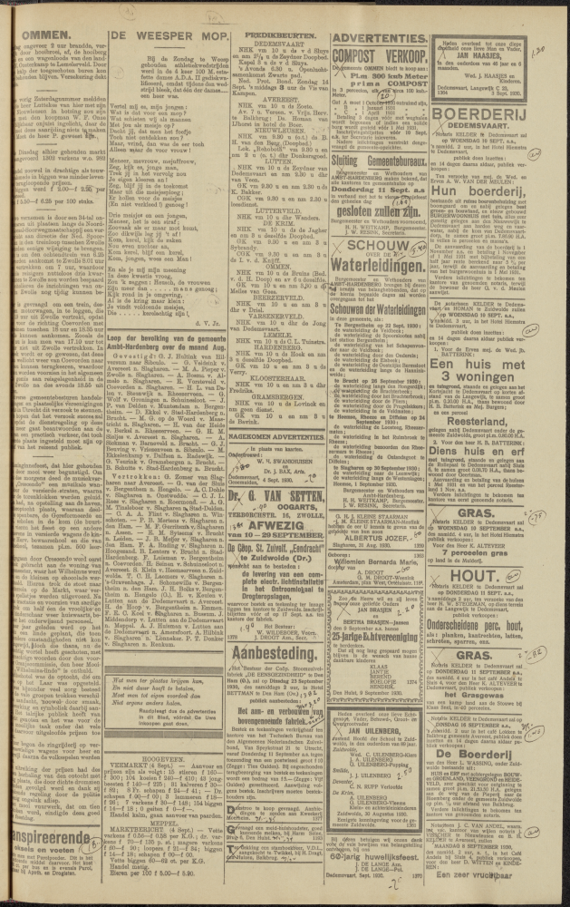 Bekijk detail van "Dedemsvaartsche Courant 6/9/1930 pagina 7 van 16<br xmlns:atlantis="urn:atlantis" />"