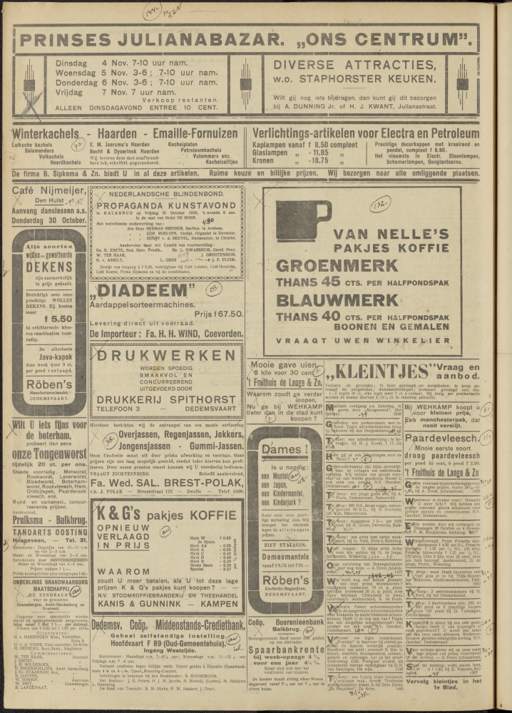 Bekijk detail van "Dedemsvaartsche Courant 25/10/1930 pagina 8 van 10<br xmlns:atlantis="urn:atlantis" />"