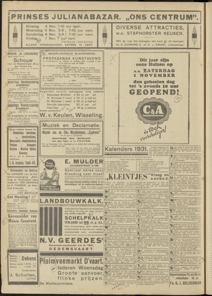 Bekijk detail van "Dedemsvaartsche Courant 29/10/1930 pagina 4 van 6<br xmlns:atlantis="urn:atlantis" />"