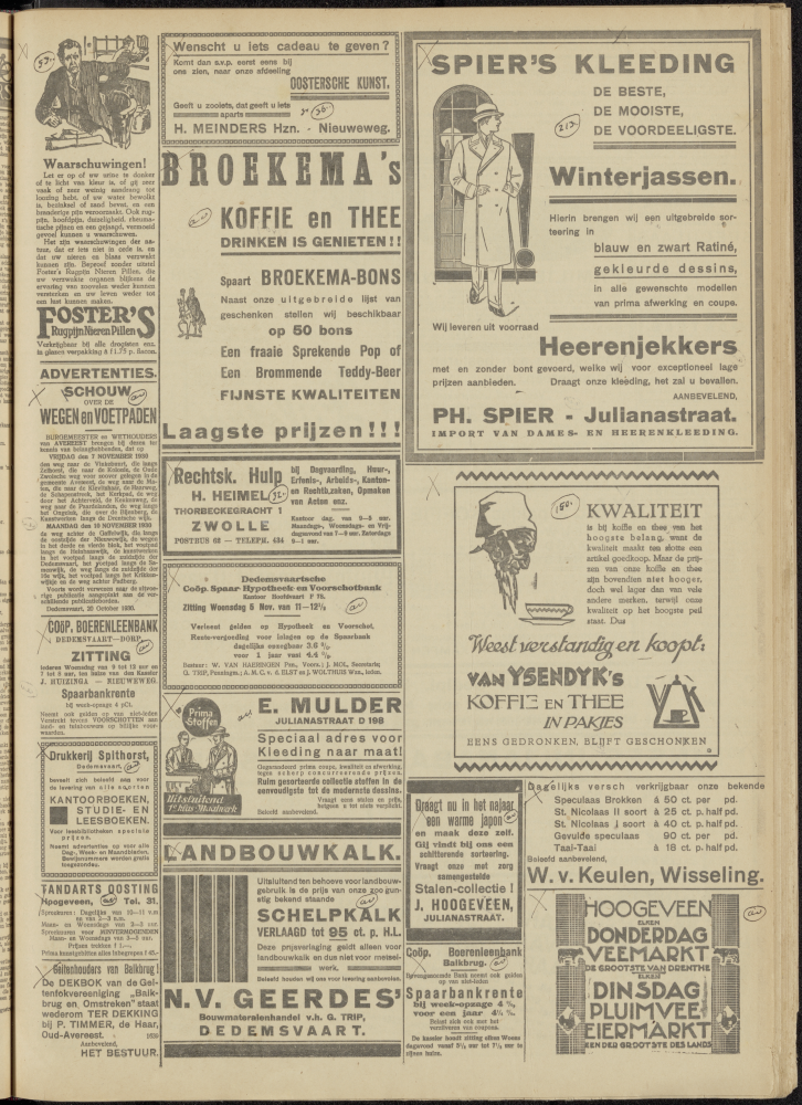 Bekijk detail van "Dedemsvaartsche Courant 1/11/1930 pagina 3 van 12<br xmlns:atlantis="urn:atlantis" />"