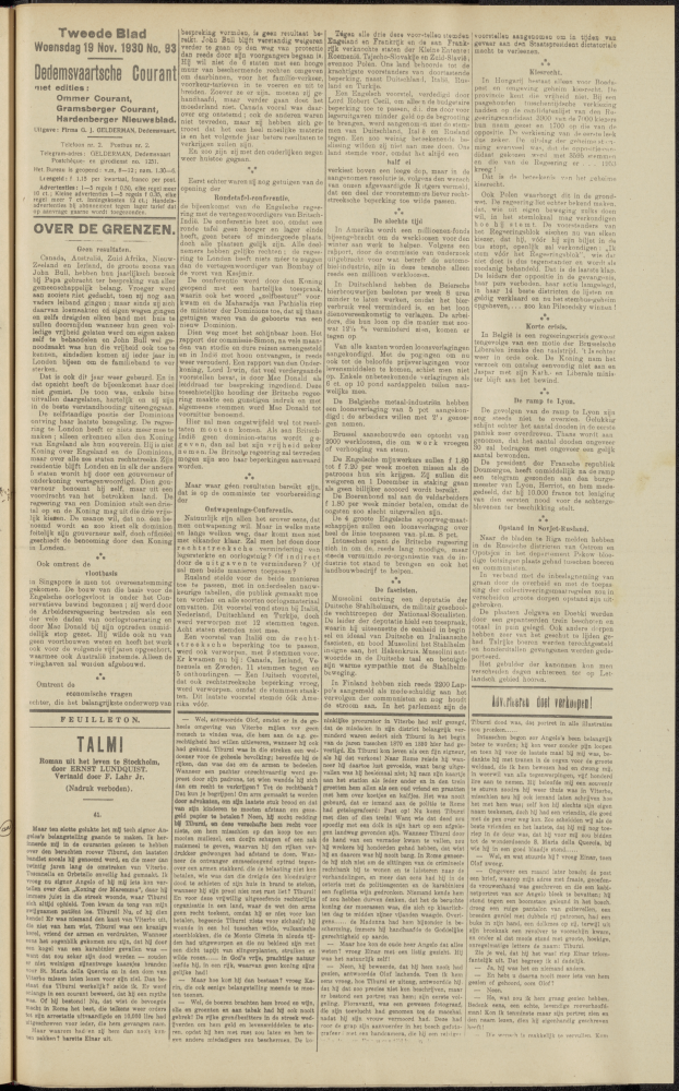 Bekijk detail van "Dedemsvaartsche Courant 19/11/1930 pagina 5 van 6<br xmlns:atlantis="urn:atlantis" />"