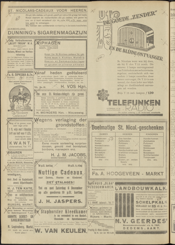 Bekijk detail van "Dedemsvaartsche Courant 3/12/1930 pagina 4 van 8<br xmlns:atlantis="urn:atlantis" />"