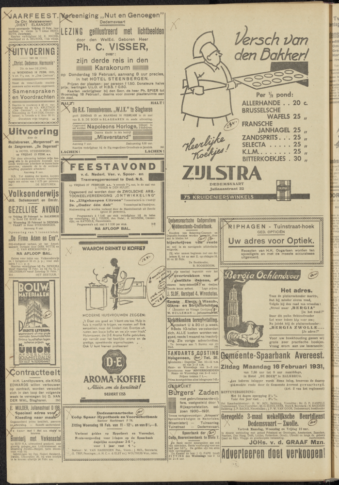 Bekijk detail van "Dedemsvaartsche Courant 14/2/1931 pagina 4 van 10<br xmlns:atlantis="urn:atlantis" />"